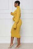 WOMEN FASHION LONG MAXI SWEATER DRESS